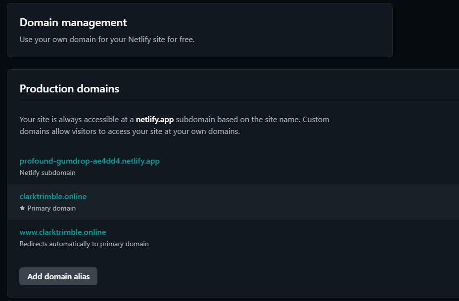 Netlify Domain
